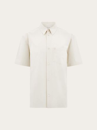 Ferragamo Men Short sleeve shirt Beige