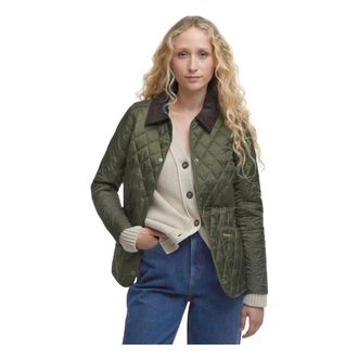 Barbour Jassen, Dames, Groen, M, Leer, Jassen