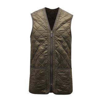 Barbour Vests, male, Green, Size: S Polarquilt Zip-In Liner