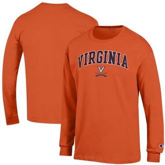 Champion Mens Champion Orange Virginia Cavaliers Arch Over Logo Long Sleeve T-Shirt at Nordstrom, Size X-Large