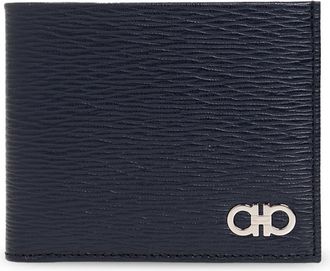 Ferragamo Revival Ganc Wallet - Heren - Portefeuilles - Blauw - ONE Size - Leer - Accessoires