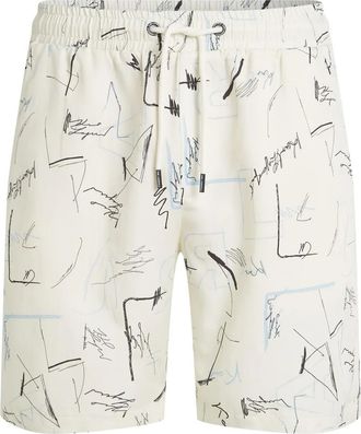 Karl Lagerfeld Shorts con stampa - Bianco