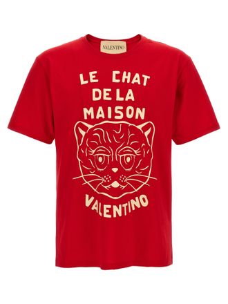 Valentino Garavani Mens Le Chat De La Maison T-Shirt