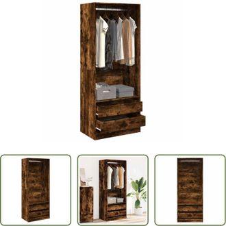 vidaXL vidaXL Armadio multistrato - Armadio Rovere Fumo 80x50x200 cm in Legno Multistrato