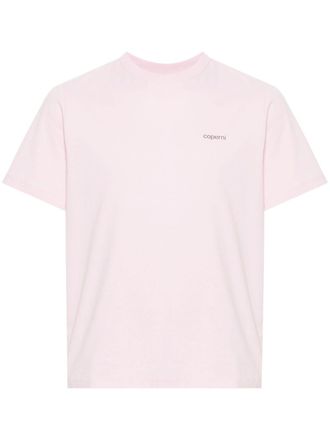 Coperni T-shirt met logoprint - Roze
