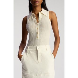 A.L.C. Oliver Sleeveless Knit Shirt in Bright White at Nordstrom Rack, Size X-Large