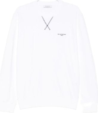 Givenchy Hoodies & sweatvesten, Heren, Wit, L, Katoen, Couture Seam Sweatshirt