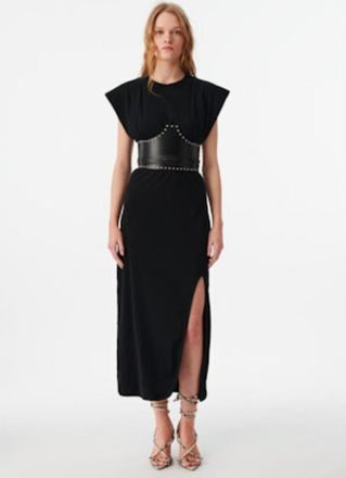 Iro Paloma Midi Dress In Black