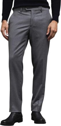 BRIGLIA 1949 Mid-Rise Gray Wool Trousers