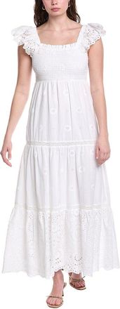Sail to Sable Flutter Sleeve Smocked Maxi Dress