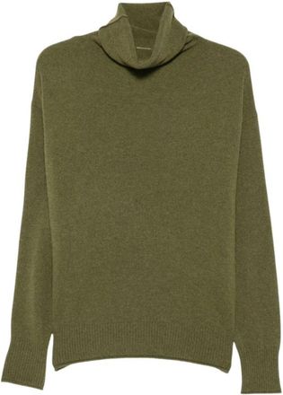 C.T. Plage Roll Neck Sweater - Dames - Coltruien - Groen - XS - Kasjmier - Truien & Vesten