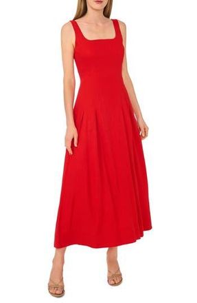 Ted Baker Sleeveless Pleated Midi Dress in Classic Cherry at Nordstrom Rack, Size X-Large