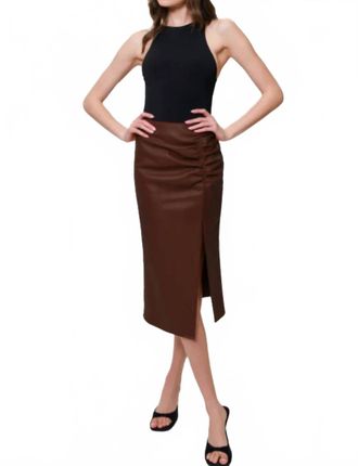 Hutch Nelly Midi Skirt In Brown