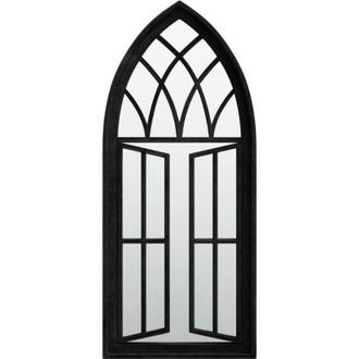 vidaXL Espejo De Hierro Negro Para Uso Interior 70x30 Cm Vidaxl