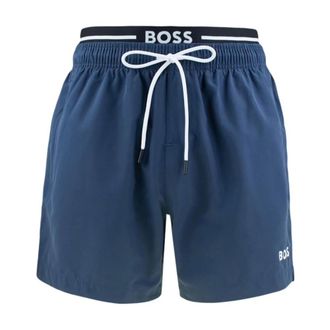 HUGO BOSS Badmode, Heren, Blauw, M, Polyester, Amur Zwemshorts