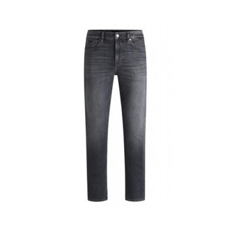 HUGO BOSS Heren, Jeans, Grijs, Maat: W31 L32 Leer