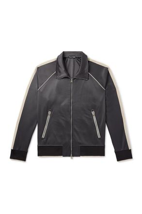 Tom Ford Striped Jersey Track Jacket