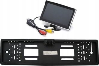 OEM Kit Econ&oacute;mico Que Incluye Un Monitor De 5 Pulgadas Y Una C&aacute;mara De Marcha Atr&aacute;s Integrada En El Marco De La Matr&iacute;cula