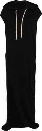 Rick Owens Black Hooded Long Dress