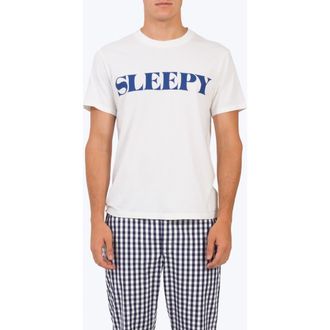 Sleepy Jones Logo T-Shirt in White at Nordstrom, Size Xx-Small