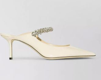 Jimmy Choo London leather lace mules