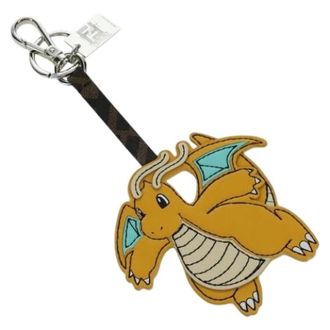 Fendi Pre-owned Accessories, female, Yellow, Size: ONE SIZE Pre-owned Leather Key Holder