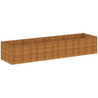 vidaXL Fioriera Rialzata da Giardino 386x100x69 cm in Acciaio Corten vidaXL
