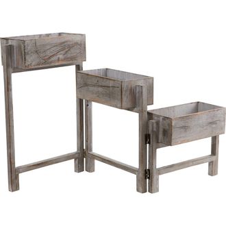 Nearly Natural 3.5-ft Gray Washed Expandable Decorative Planter at Nordstrom