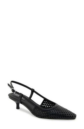 Kenneth Cole Reaction Maggie Perforated Slingback Pump in Black at Nordstrom Rack, Size 6.5