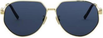 Dior CD Link A1U Blue Pilot Mens Sunglasses DM40026 10V 61