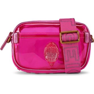 Kurt Geiger Kensington Vinyl Camera Bag in Bright Pink at Nordstrom