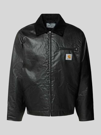 Carhartt Work in Progress Jacke mit Brusttasche und Label-Detail Modell DEAN in Black, Gr&ouml;&szlig;e L
