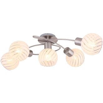 Globo Lighting plafoniera - Willy - nichel - metallo - E27 - 54025-5