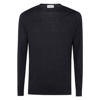 John Smedley Heren, Truien, Zwart, Maat: 2XL Katoen
