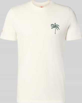 Blend T-Shirt mit Motiv-Print Modell SUN PALMS in Weiss, Gr&ouml;&szlig;e XXL