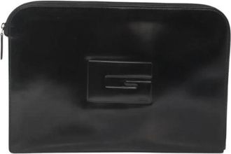 Gucci Pre-owned Leather clutches - Dames - Vintage Clutch - Zwart - ONE Size - Leer - Vintage