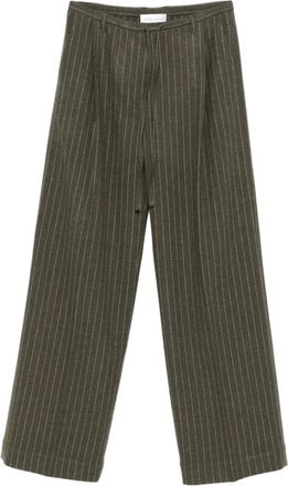 Christian Wijnants Pantaloni gessati Pamir - Verde