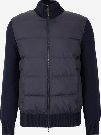 Moncler Woll-Cardigan mi tDaunenteilen