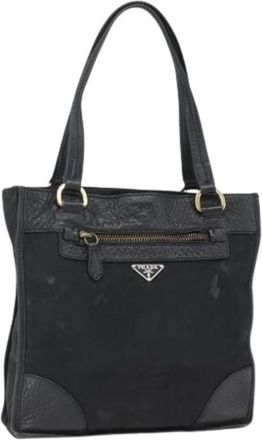 Prada Pre-owned Handbags, female, Black, Size: ONE SIZE Pre-owned Nylon Bag