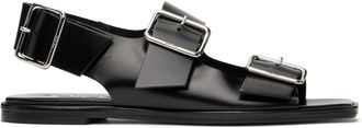 サンダル・ミュール Ella Sandals - Aeyde - Leather - Black Aeyde | ELLA Black Leather Flat Sandal
