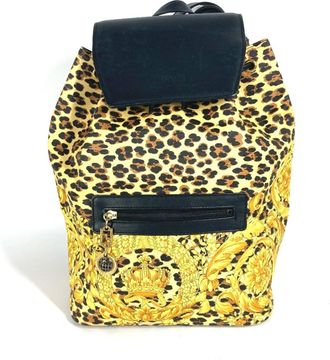 Versace yellow Pvc Leather Backpack (Pre-Owned)