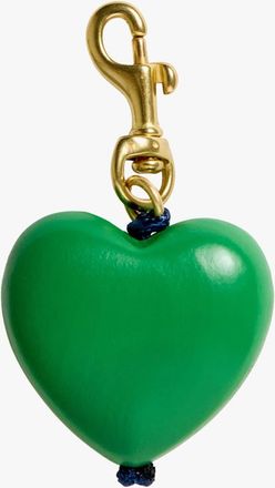 Clare Vivier Grande Heart Key Fob in Emerald at Nordstrom