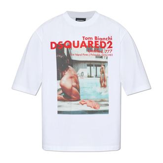 Dsquared2 Uomo, Top, Bianco, XL, new