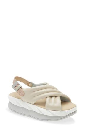 4CCCCees Mellow Mana Platform Slingback Sandal in Cream at Nordstrom, Size 7.5Us