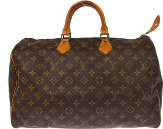 Louis Vuitton Speedy Monogram Canvas Brown Canvas Handbag (Pre-Owned)