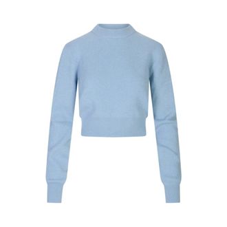Malo Girocollo Costa Cort - female - Malo - Round-neck Knitwear - Blue - XS - Knitwear