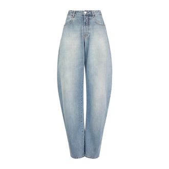 Alaia Loose-fit Jeans, female, Blue, Size: XS Low-rise Loose-fit Jeans
