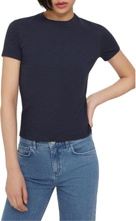 Theory 2 Nebulous Organic Cotton Tiny Tee in Nocturne Navy at Nordstrom, Size Small