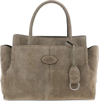 Tod's Small Shopping Bag In Suede