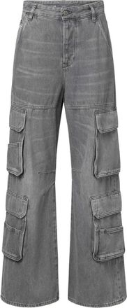 Diesel Dames, Jeans, Grijs, Maat: W28 Katoen